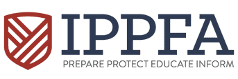 IPFFA logo with shield and tagline.